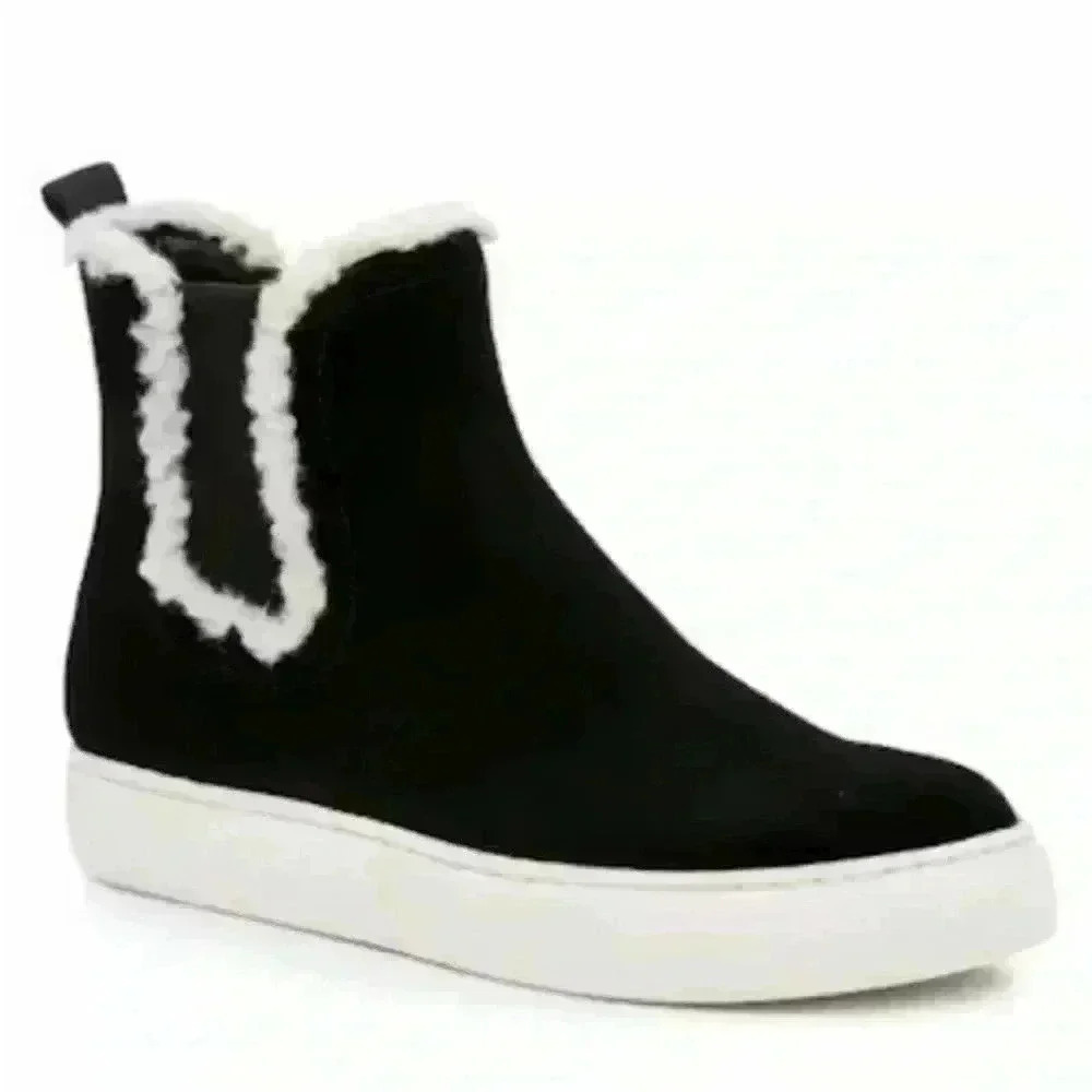 Lucky Brand Kichai Cozy Chelsea Boot in Black Size 8.5 NIB